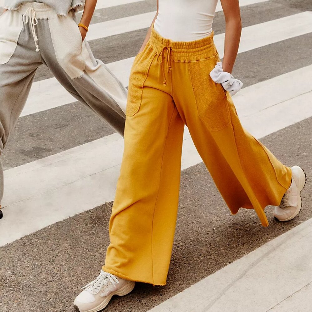 Free People Movement Upbeat Wide Leg Pants Size Medium